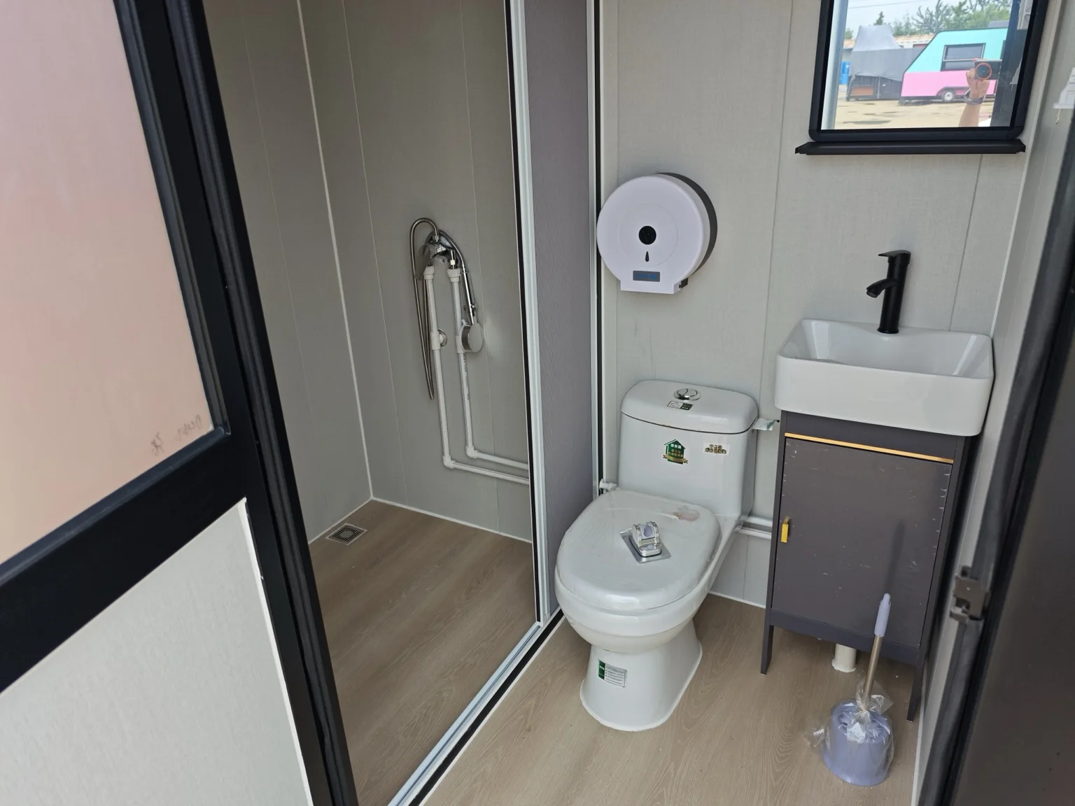 Interior or alternate view of Portable Restroom & Shower Unit
