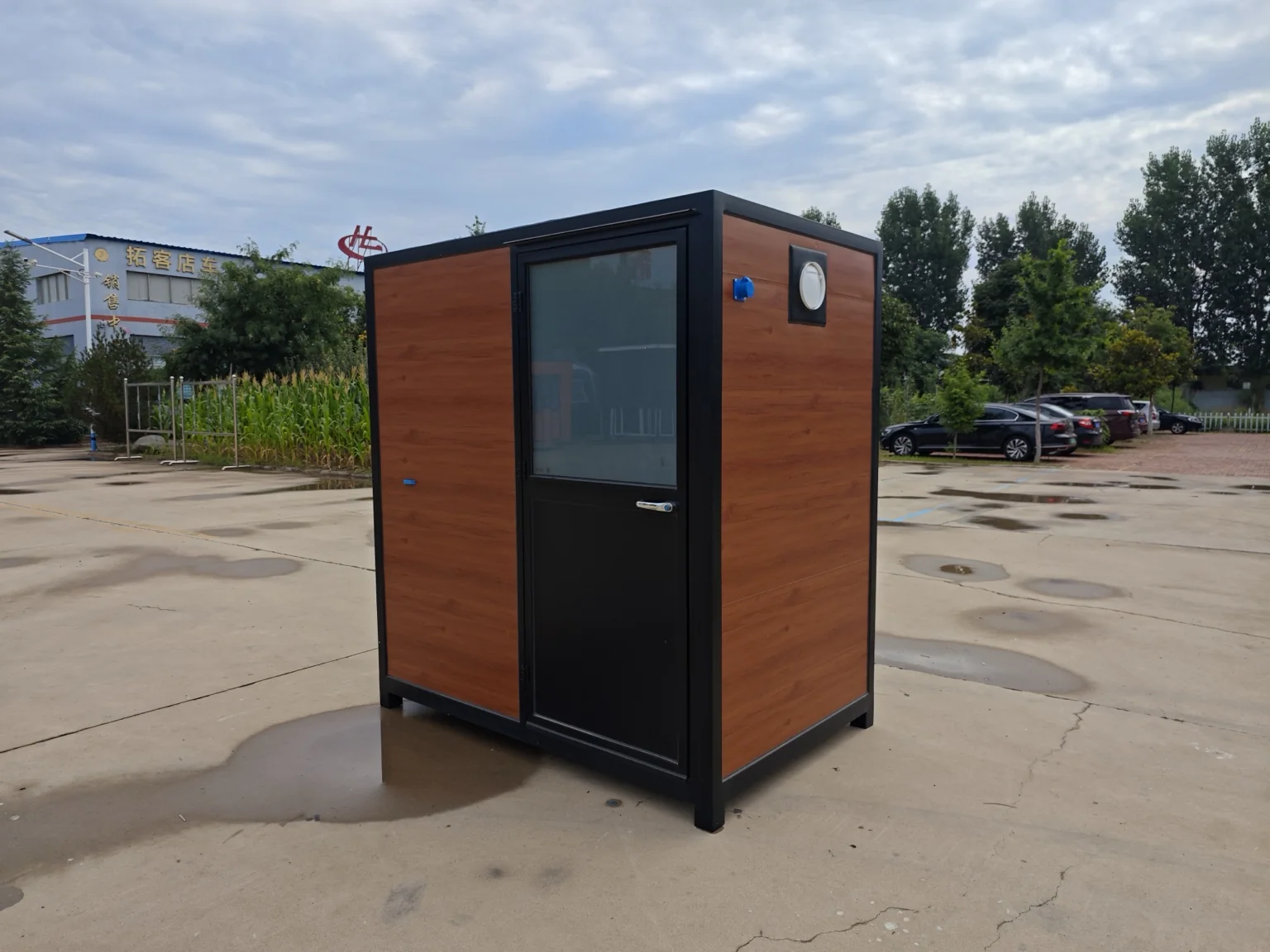 Portable restroom and shower unit