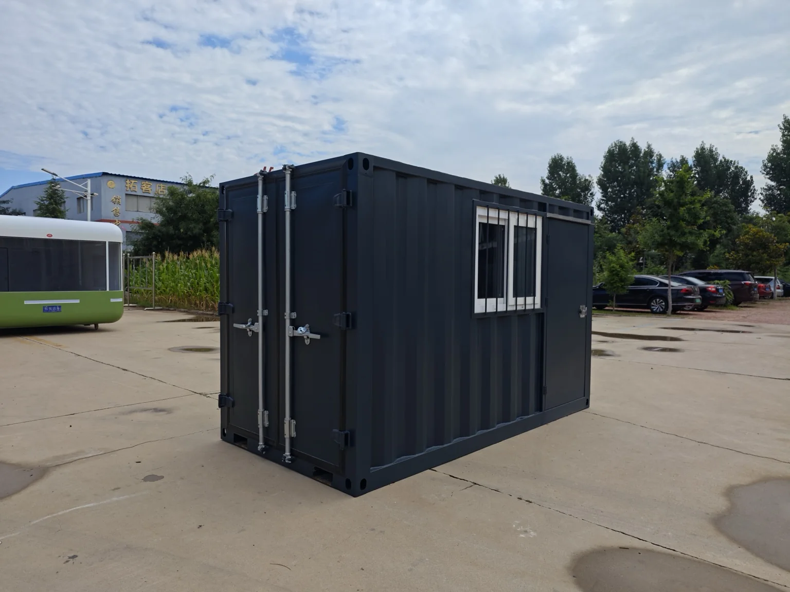 Compact modular office available in 10 ft, 11 ft and 12 ft lengths